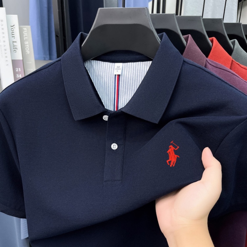 Polo Shirt Pique - 100% pure cotton 2026high-end brand men's