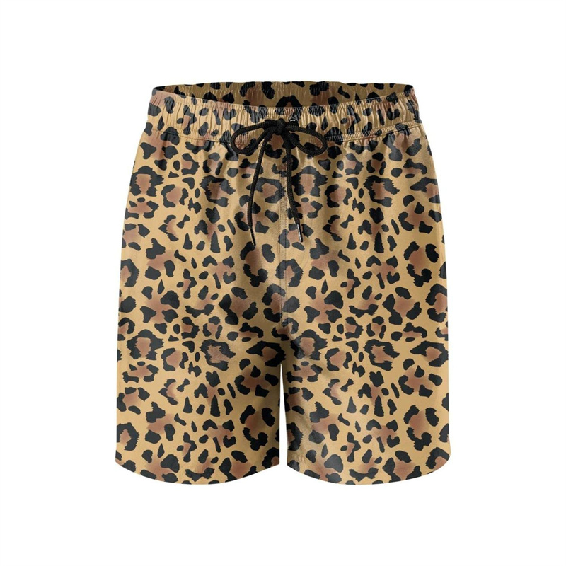 Fashion Leopard 3D Print Beach - Trunks Board Surf 评论和价格