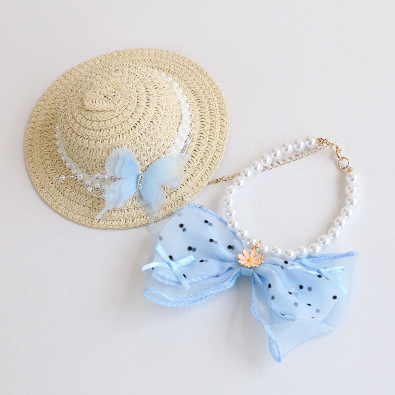 Cute Summer Pet Straw Bucket H - Bucket Hat Straw 评论和价格