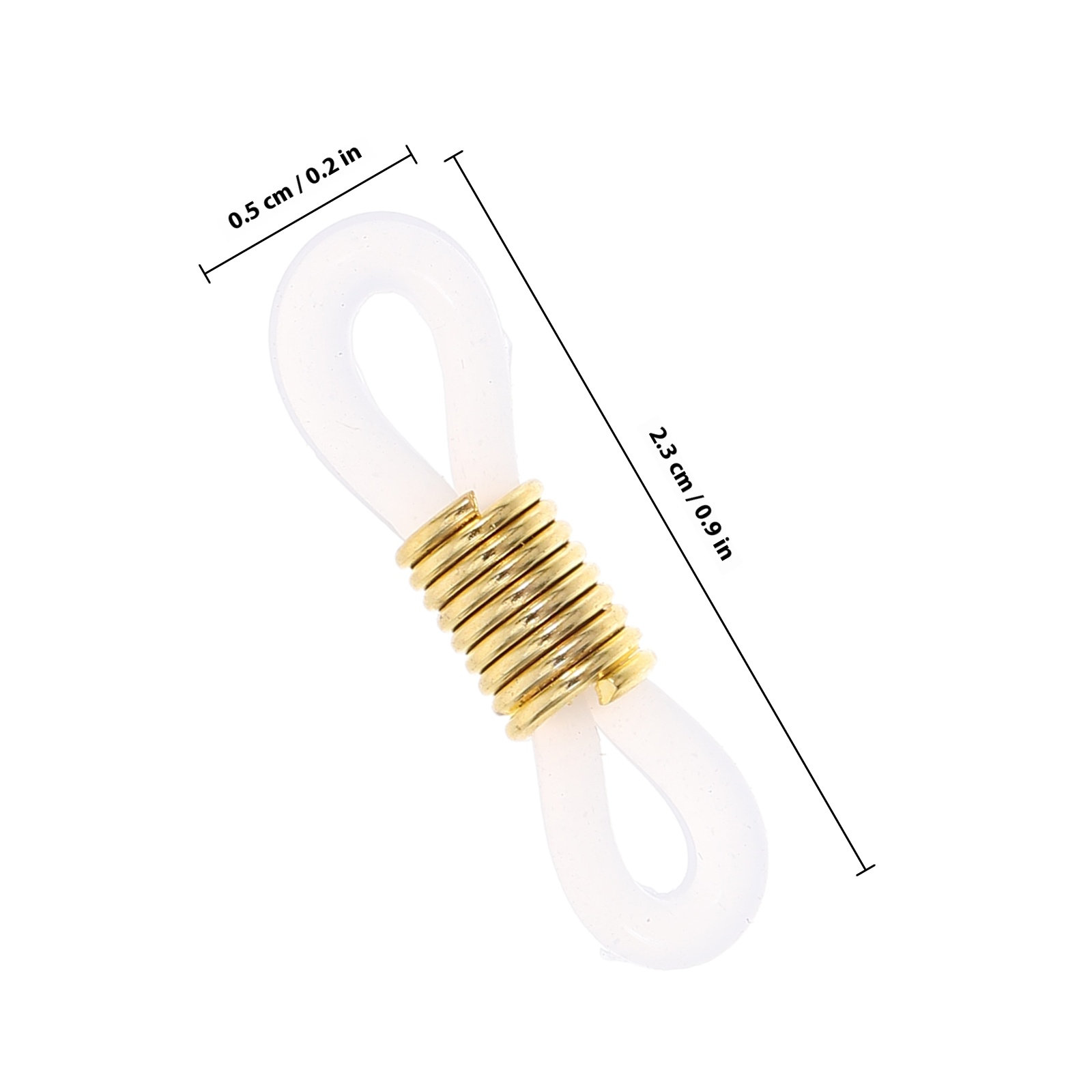 100Pcs Silicone Iron Eyeglass  - Sunglass Retainer Cord 评论和价格