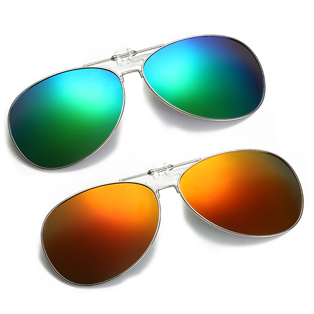 Oversized Pilot Clip on Sungla - Sunglasses Aviator Polarized 评论和价格