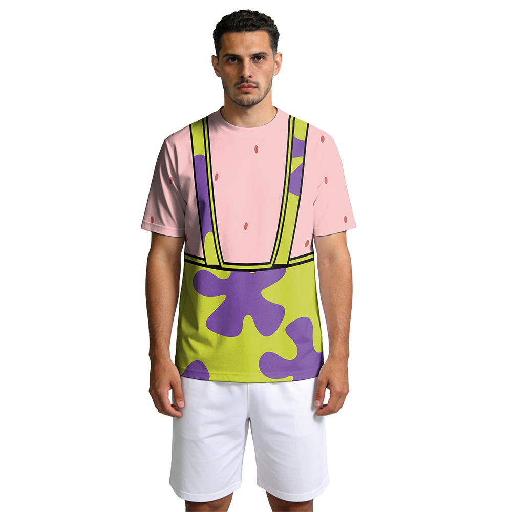 Sponge & Patrick Star Cosplay  - Tee Graphic Print 评论和价格