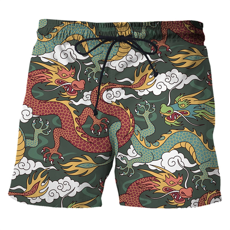 Chinese Dragon 3d Print Swim T - Trunks Board Surf 评论和价格